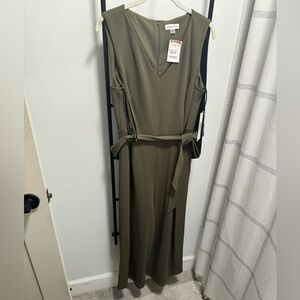Olive green Calvin Klein jumpsuit